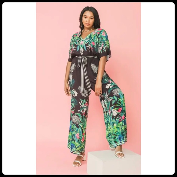 Flying Tomato Pants - Plus Size Woven Jump Suit, XL - 2X
